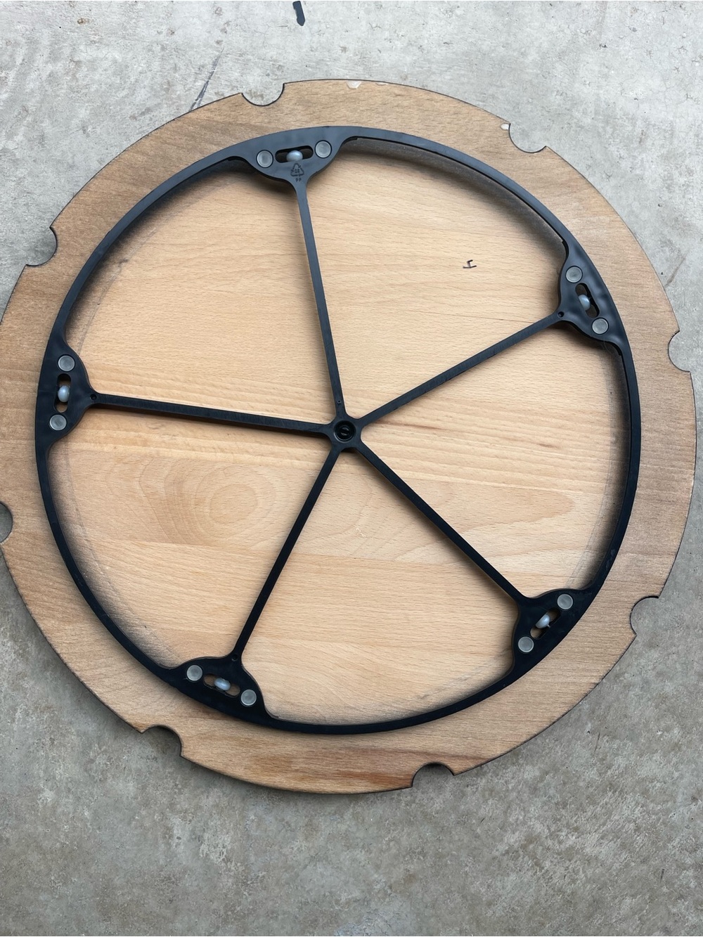 Black Rustic Lazy Susan - Picture 2 of 2